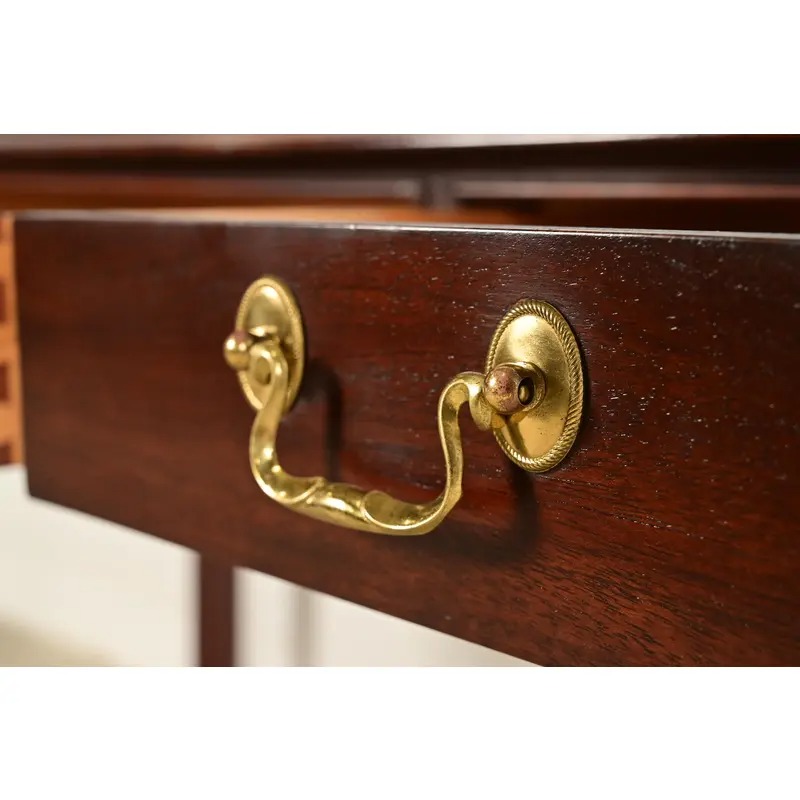Councill Chippendale Carved Mahogany Writing Desk or Console Table - Image 7
