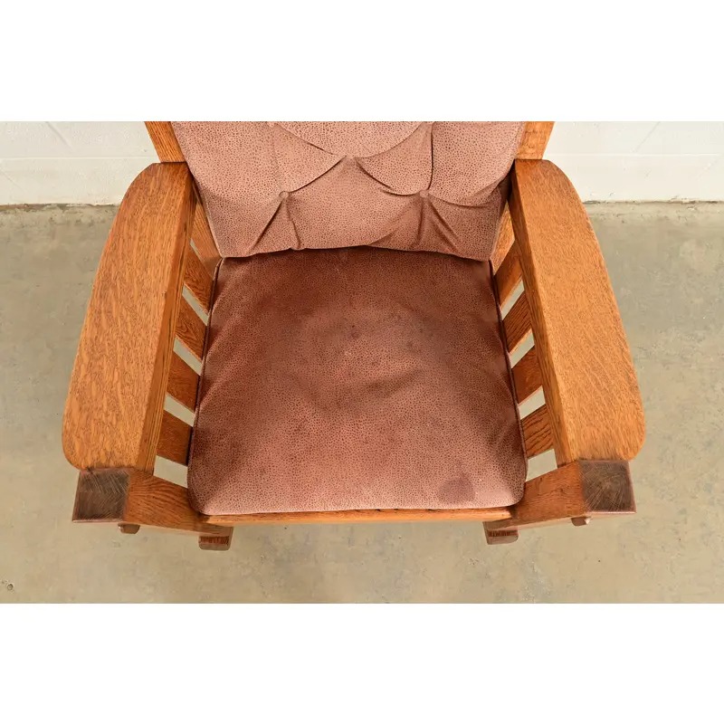 Harden Furniture Antique Mission Oak Arts & Crafts Rocking Chair, Circa 1910 - Image 7