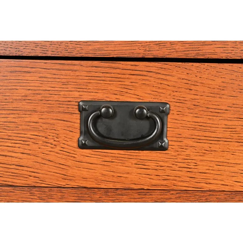 Stickley Style Mission Oak Arts & Crafts Bookcase or Bar Cabinet - Image 7