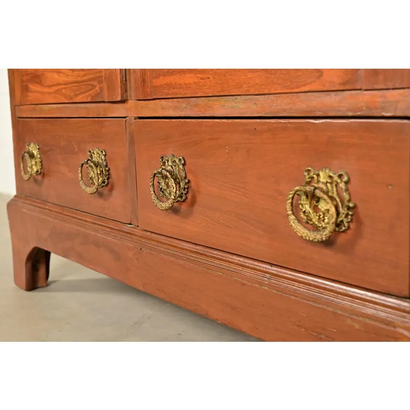 Antique Victorian Carved Walnut Bookcase, Circa 1890s - Image 8