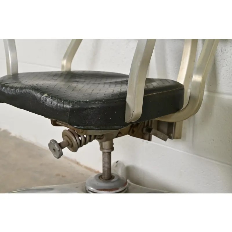 Art Deco Executive Office Desk Chair by Art Metal, Circa 1930s - Image 8