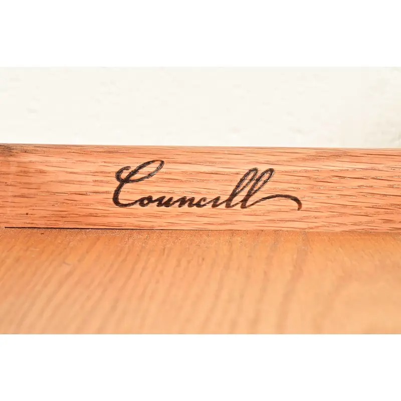 Councill Modern Regency Dark Mahogany Writing Desk or Console Table - Image 8