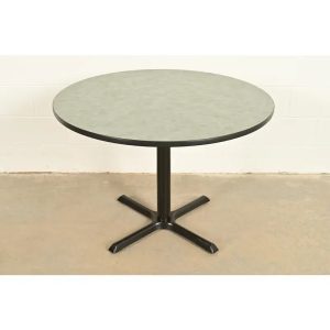 Herman Miller Style Modern Round Pedestal Dining Table or Game Table