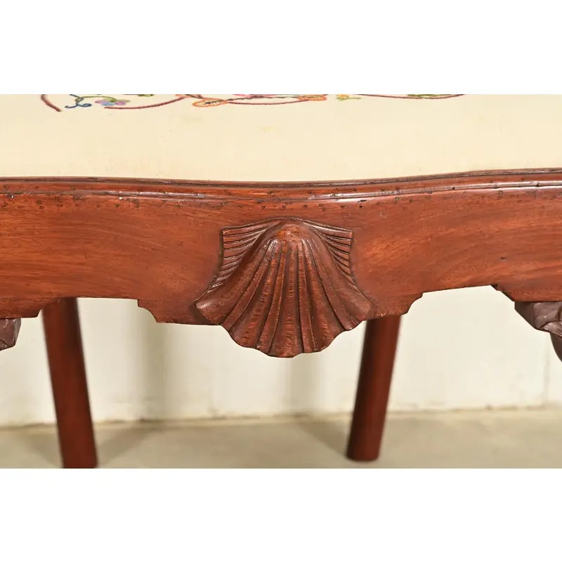 Baker Furniture Style Chippendale Carved Mahogany Side Chair or Dining Chair - Image 9