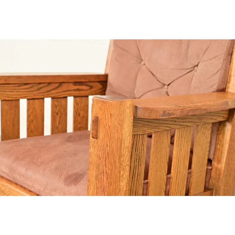 Harden Furniture Antique Mission Oak Arts & Crafts Rocking Chair, Circa 1910 - Image 9