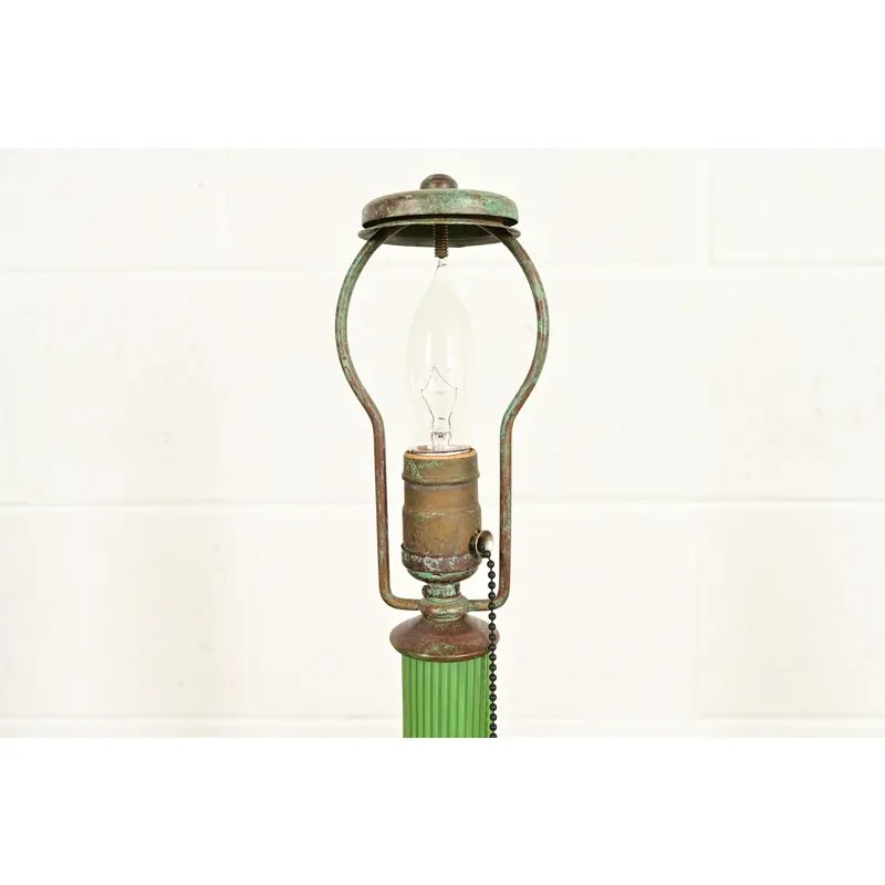 Louis Comfort Tiffany Favrile Art Glass Table Lamp or Desk Lamp, Circa 1910 - Image 9