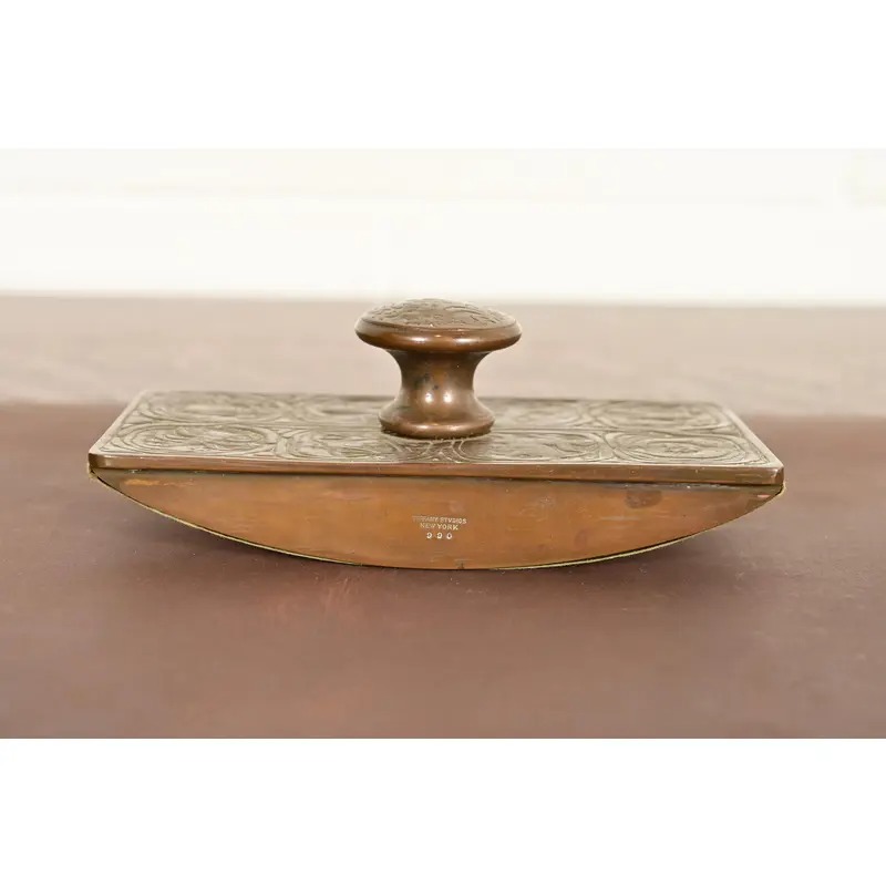 Tiffany Studios New York Zodiac Pattern Bronze Rocker Blotter - Image 10
