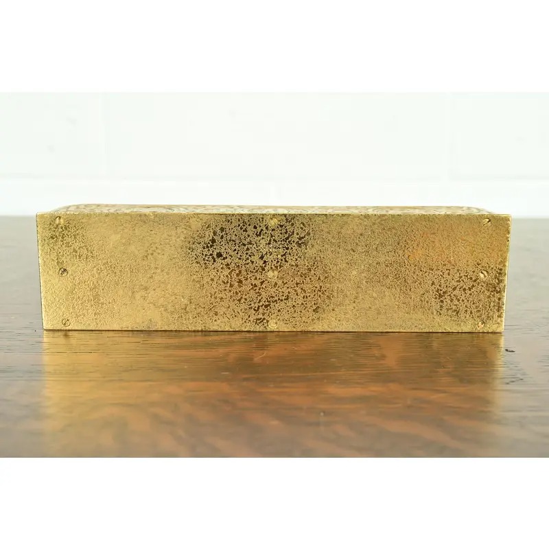 Tiffany Studios New York Zodiac Pattern Bronze Doré Letter Rack - Image 12