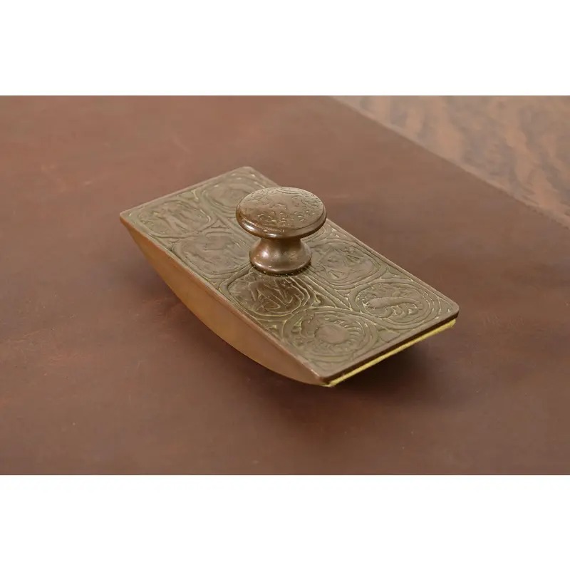 Tiffany Studios New York Zodiac Pattern Bronze Rocker Blotter