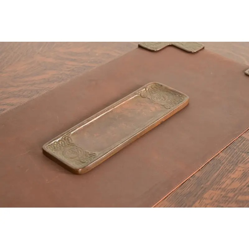 Tiffany Studios New York Zodiac Pattern Bronze Pen Tray - Image 3