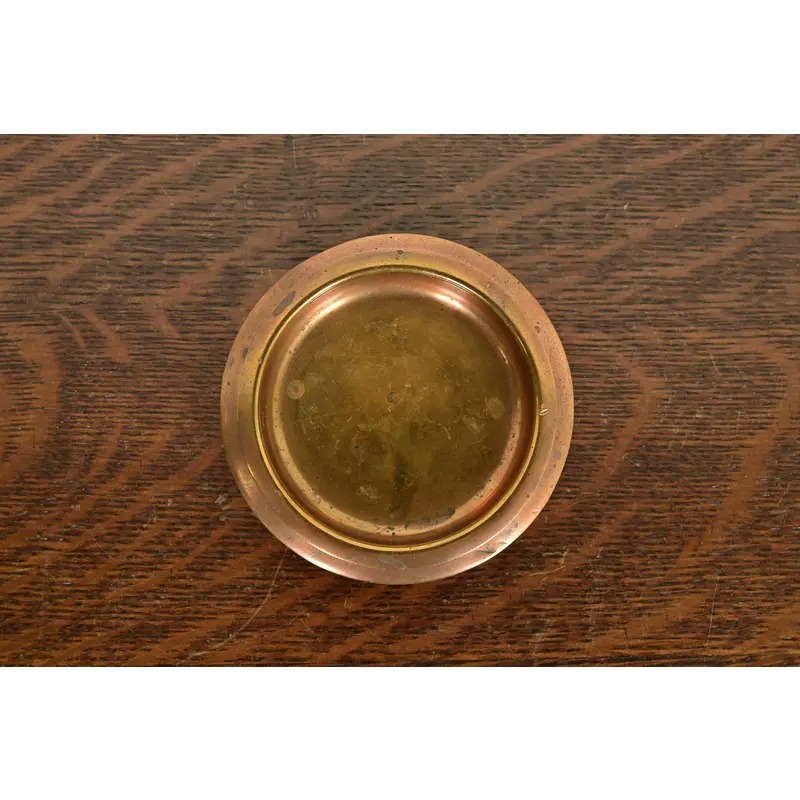 Silver Crest Arts & Crafts Sterling Silver on Bronze Ashtray or Catchall - Image 5