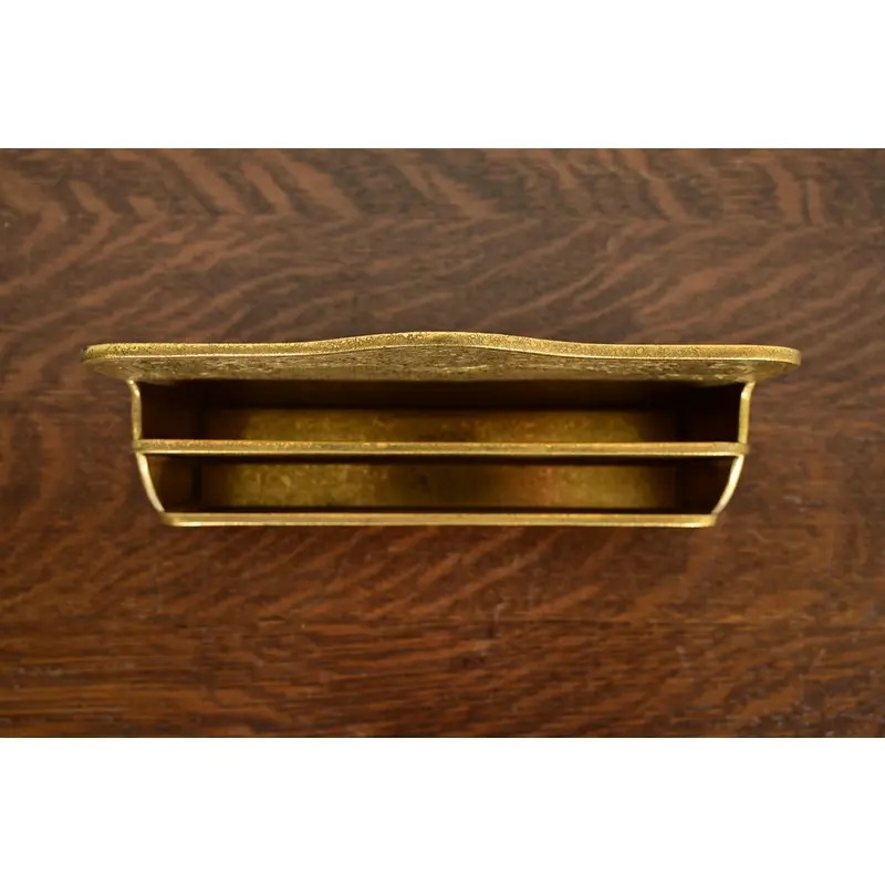 Tiffany Studios New York Zodiac Pattern Bronze Doré Letter Rack - Image 5