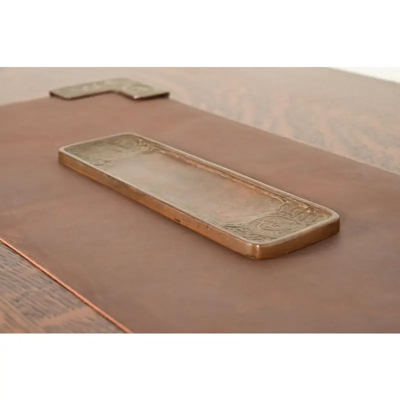 Tiffany Studios New York Zodiac Pattern Bronze Pen Tray - Image 5