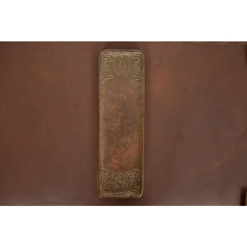 Tiffany Studios New York Zodiac Pattern Bronze Pen Tray - Image 6