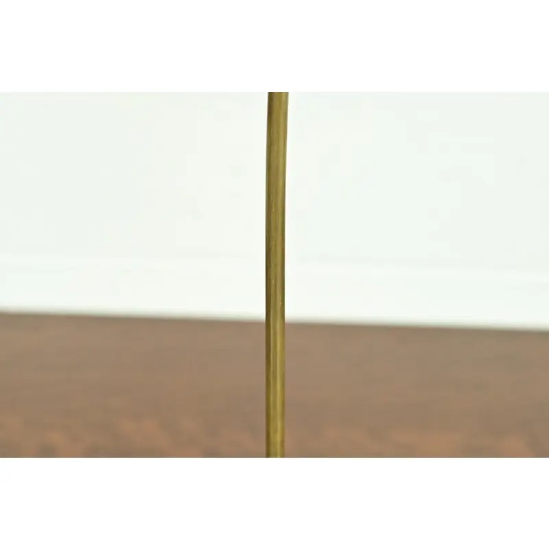Robert Jarvie Style Antique Arts & Crafts Turned Brass Tall Candlesticks, Pair - Image 7