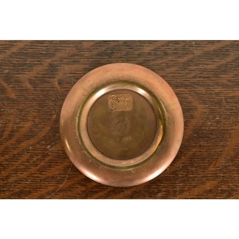 Silver Crest Arts & Crafts Sterling Silver on Bronze Ashtray or Catchall - Image 8