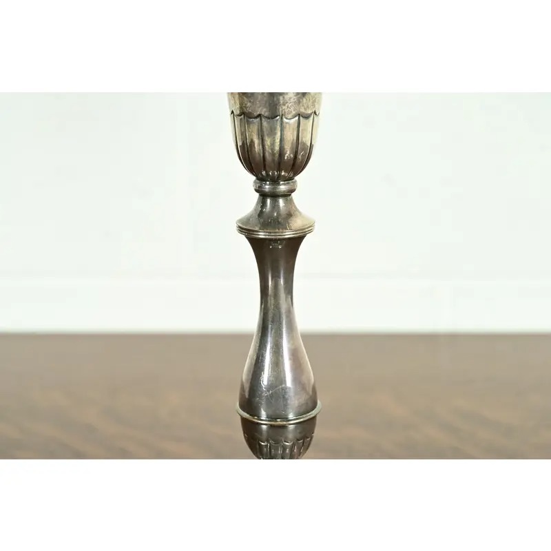Tiffany & Co. Style Antique Victorian Silverplate Three-Light Candelabra - Image 9