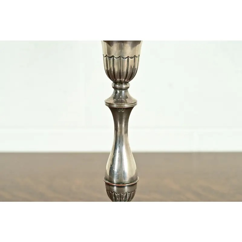Tiffany & Co. Style Antique Victorian Silverplate Three-Light Candelabra - Image 9