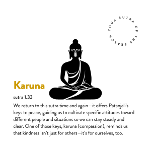 yoga sutra of cancer season: 1.33