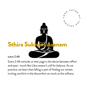 balancing effort and ease yoga sutra 2.46