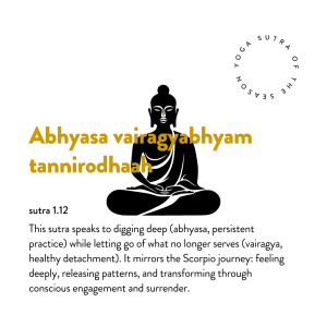 yoga sutra philosophy for scorpio season