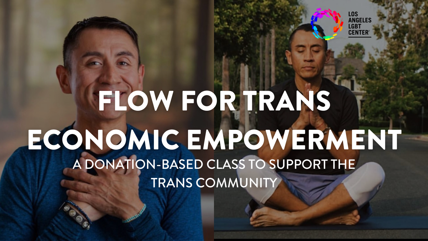 donation-based flow for trans economic empowerment supporting LA LGBT Center