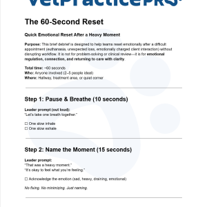 The 60 Second Reset