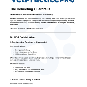 The Debriefing Guardrails