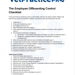 The Employee Offboarding Control Checklist