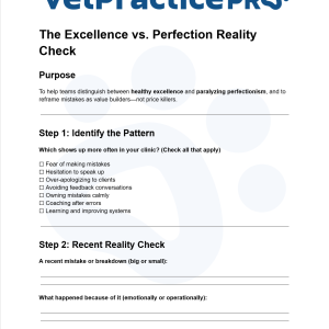 The Excellence vs. Perfection Reality Check