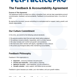 The Feedback & Accountability Agreement