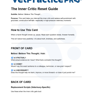 The Inner Critic Reset Guide
