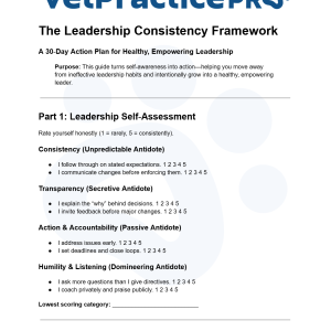The Leadership Consistency Framework