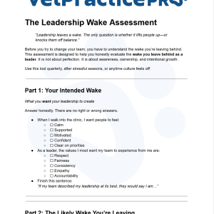 The Leadership Wake Assessment