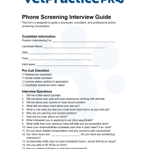 The Phone Screening Interview Guide