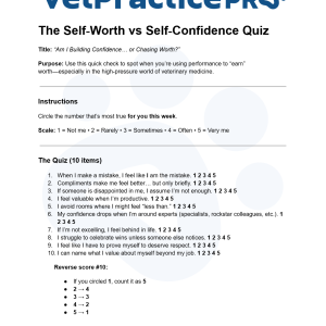 The Self-Worth vs Self-Confidence Quiz