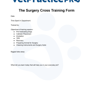 The Surgery Cross Training Checklist