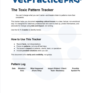 The Toxic Pattern Tracker