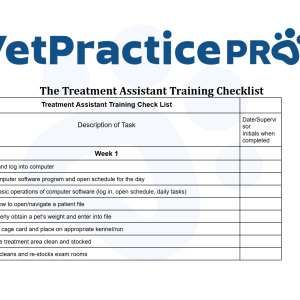 The Treatment Assistant Training Checklist