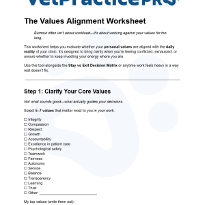 The Values Alignment Worksheet
